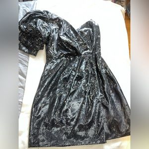 Black Sequin Dress